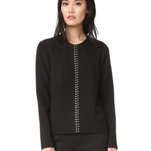 Alexander Wang Ring Piercing Pullover Grommet Top